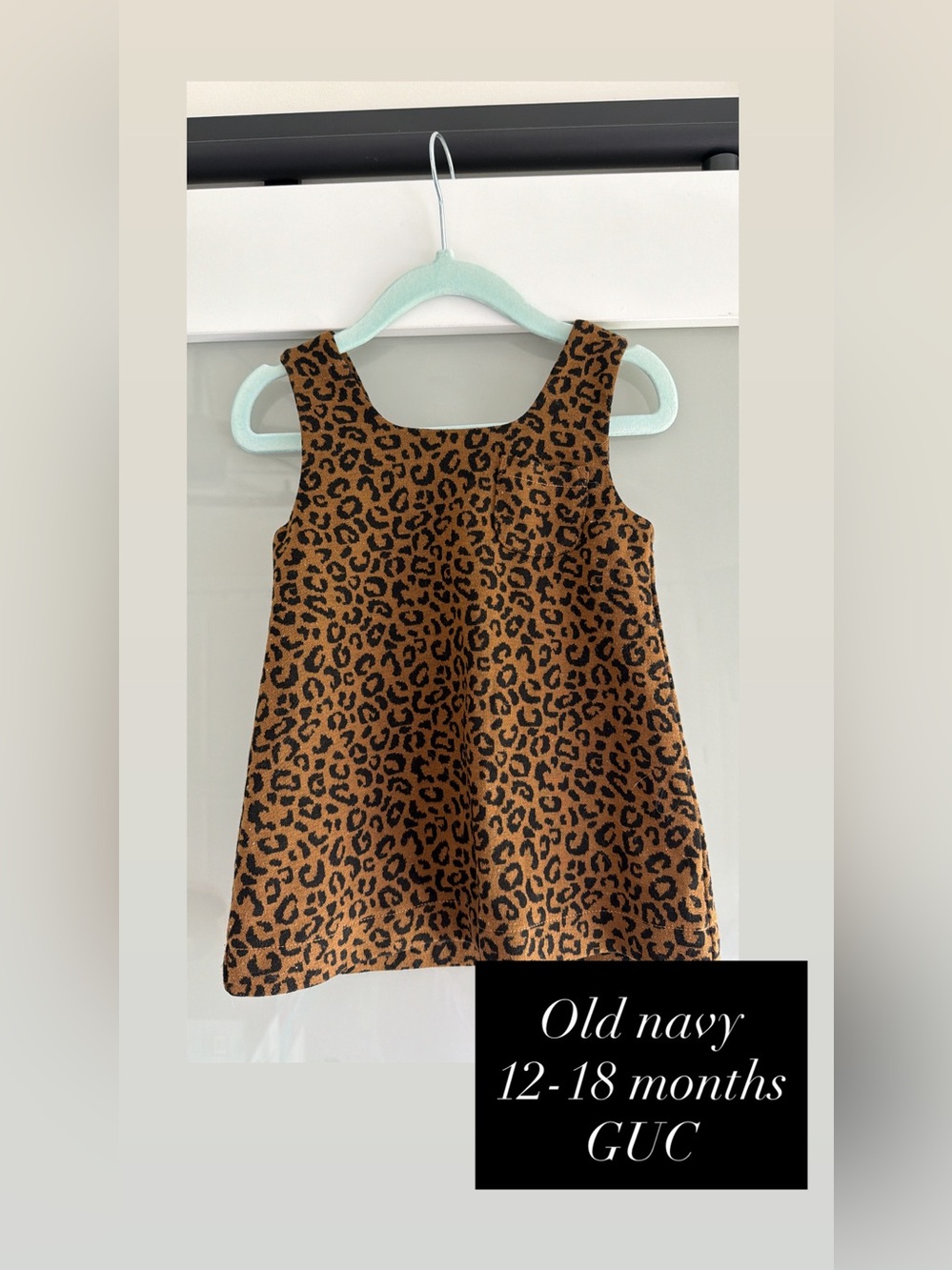 Old Navy Leopard Print Tank Dress - Brown & Black